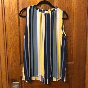 LOFT stripped, flowy blouse